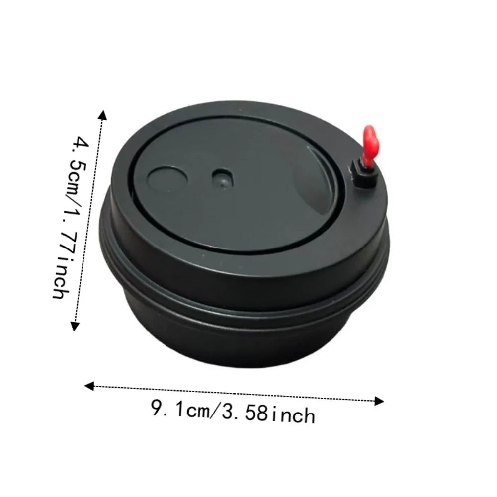 Rotating First Cup of Milk Tea Creative Ring Box Storage Romantic Couple Surprise Declaration Gift Modern Style Compact