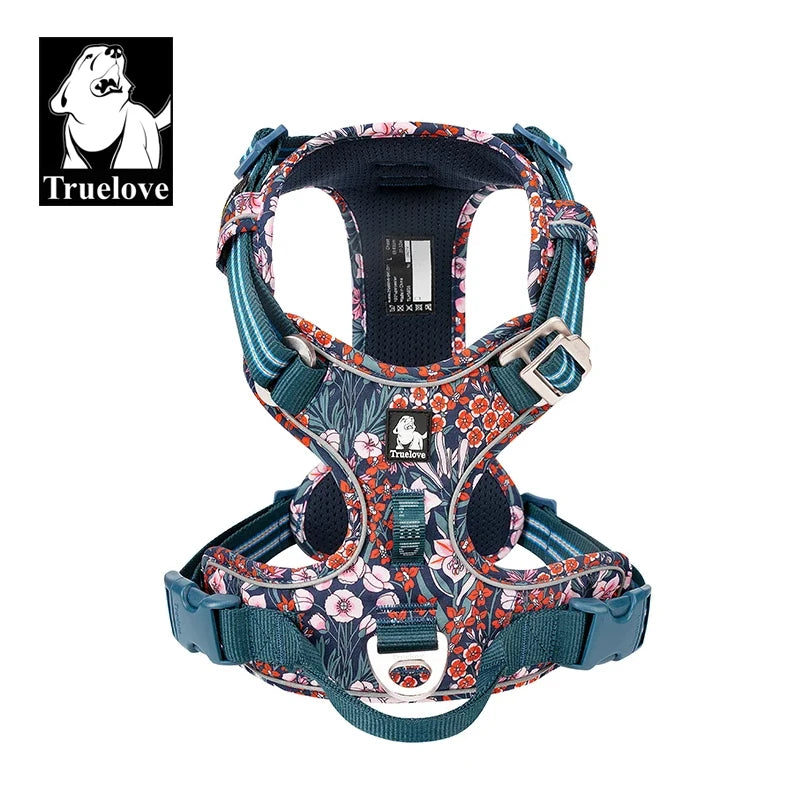 TRUE LOVE No Pull Nylon Reflective Dog Harness Adjustable