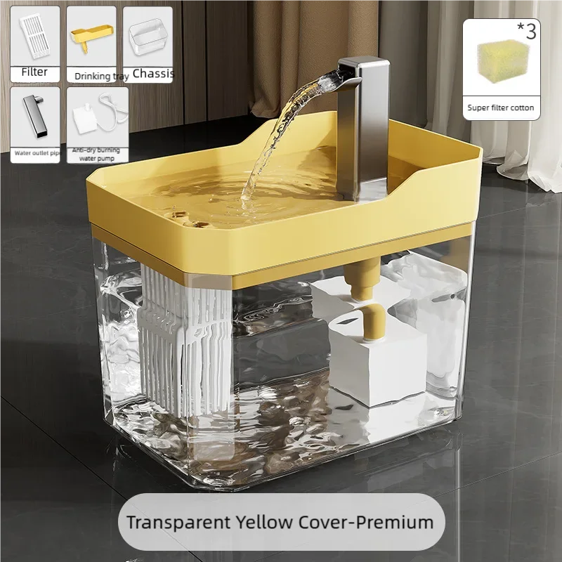 Transparent Automatic Pet Water Fountain