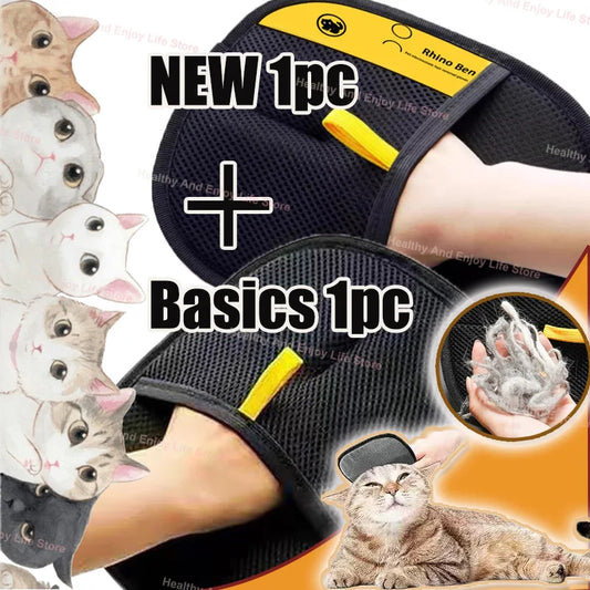 Double-Sided Pet Grooming Glove