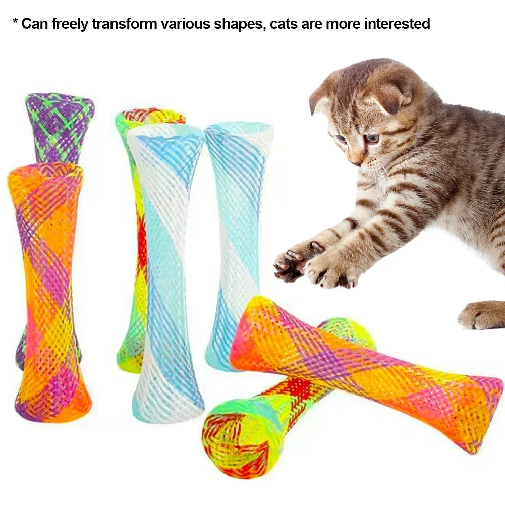 Colorful Cat Spring Toy Set